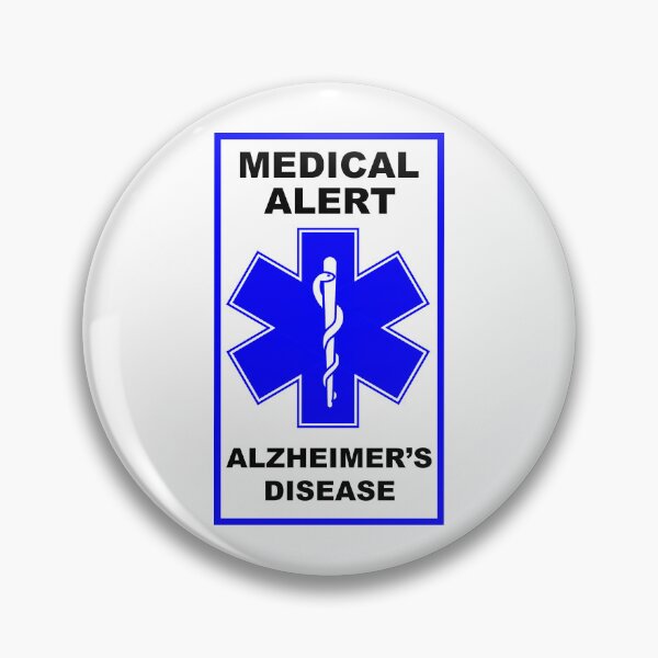 Item preview, Alzheimer’s Disease Medical Alert Awareness Blue designed and sold by Frugal-Fox.