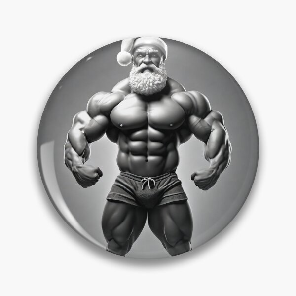 Item preview, Bodybuilder Santa Claus designed and sold by muscledaddies.