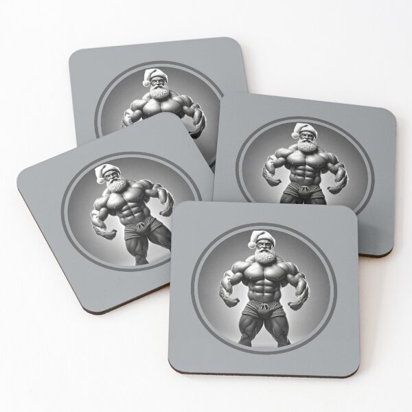 Item preview, Bodybuilder Santa Claus designed and sold by muscledaddies.