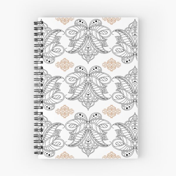 Item preview, Alternating Damask Lotus Flower Pattern designed and sold by Pixels2Patterns.