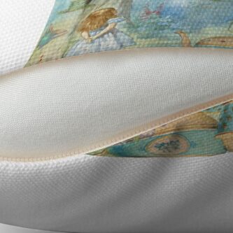 Alternate view of Wonderland Throw Pillow