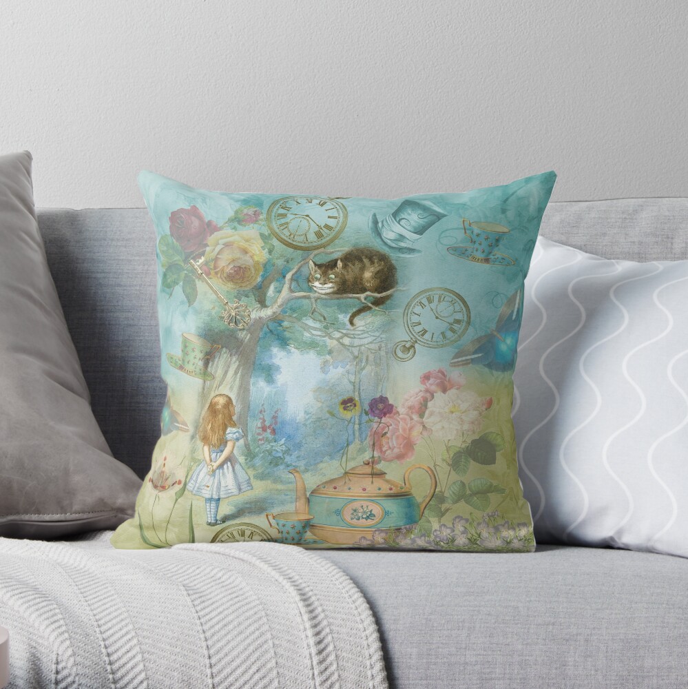 Wonderland Throw Pillow