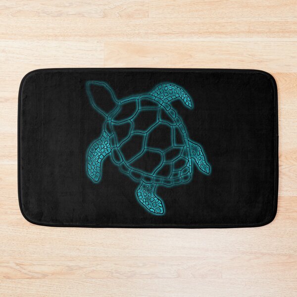 Item preview, Sea Turtle Glowing Teal designed and sold by AterImber.