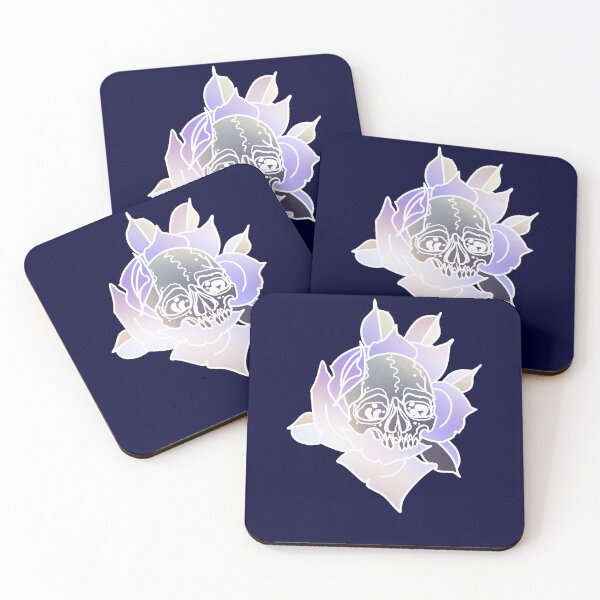 Item preview, Skull and rose - opal palette designed and sold by Blacklinesw9.