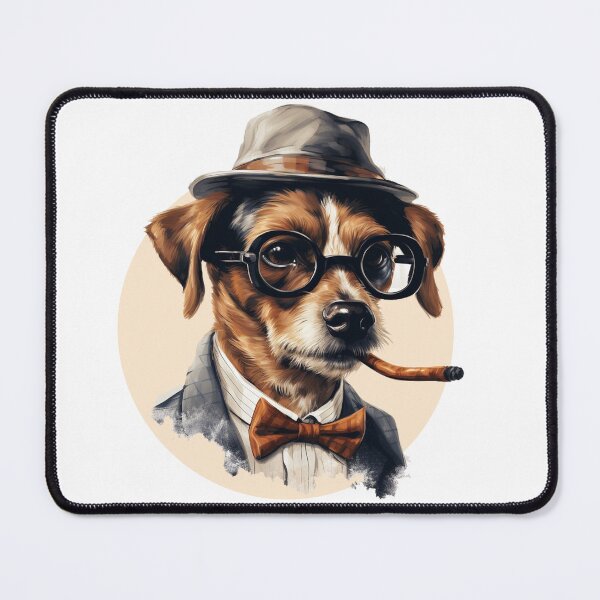 Item preview, "Elegant Companion A Playful Canine Illustration" designed and sold by nowggStudis.