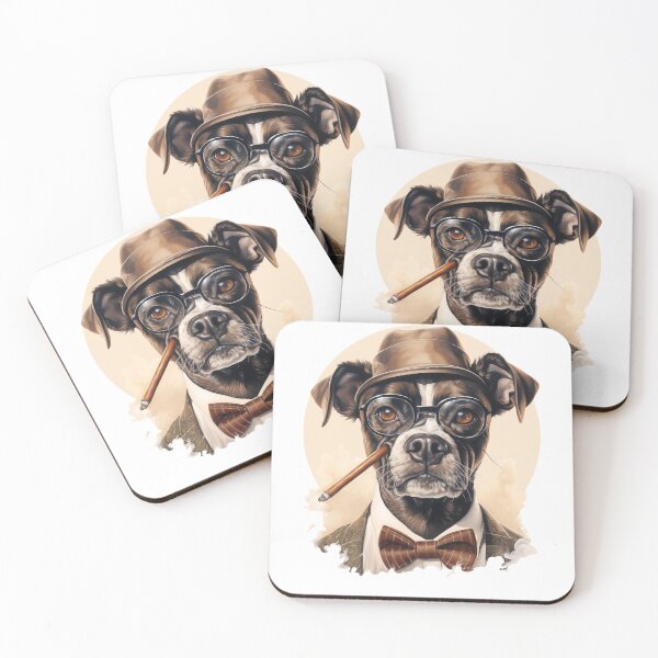 Item preview, "Elegant Companion A Playful Canine Illustration" designed and sold by nowggStudis.