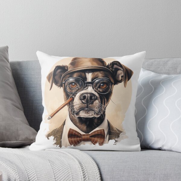 Item preview, "Elegant Companion A Playful Canine Illustration" designed and sold by nowggStudis.