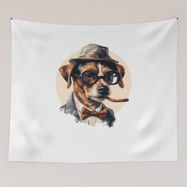 Item preview, "Stylish Pooch: A Delightful Canine Artwork" designed and sold by nowggStudis.