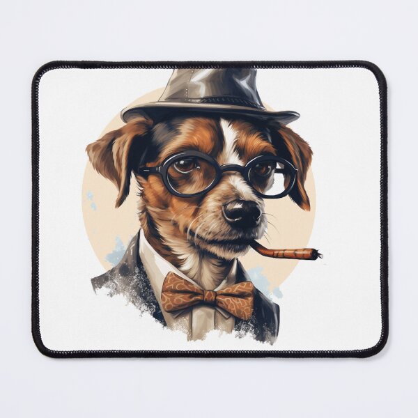 Item preview, "Refined Canine: A Playful Illustration of Tailored Elegance" designed and sold by nowggStudis.