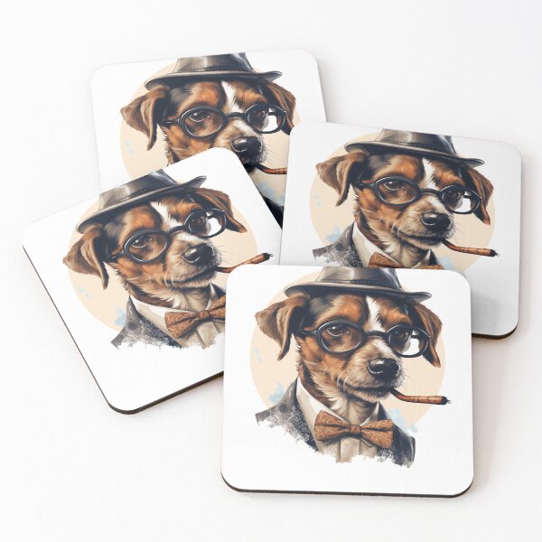 Item preview, "Refined Canine: A Playful Illustration of Tailored Elegance" designed and sold by nowggStudis.