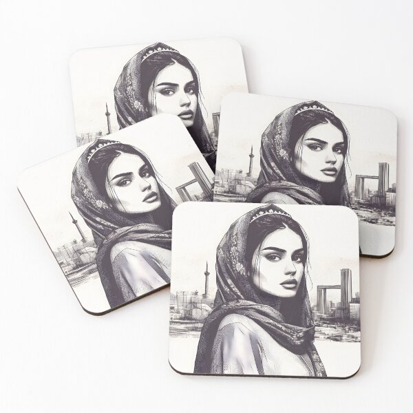 Aperçu de l'œuvre Croquis de fille iranienne - Design persan (iran) créée et vendue par Persian Pride Official.