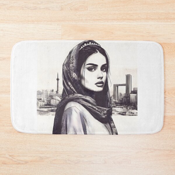 Item preview, Iranian girl sketch - Persian (iran) design designed and sold by Persian Pride Official.