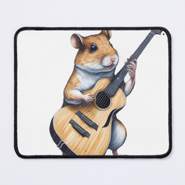 Item preview, Hamster playing an acoustic guitar ,hamster lovers designed and sold by ratchawoot.