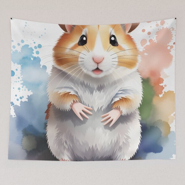 Item preview, Hamster Portrait in Watercolor ,hamster lovers designed and sold by ratchawoot.