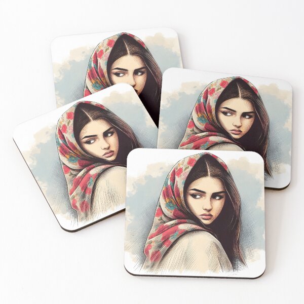Aperçu de l'œuvre Croquis de fille iranienne - Design persan (iran) créée et vendue par Persian Pride Official.