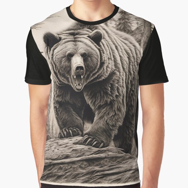 Item preview, "Grizzly Bear" in monochromatic designed and sold by Sovari1Fashions.