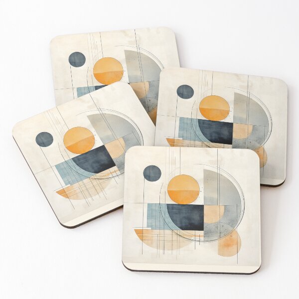 Item preview, Abstract Geometric Watercolor Shapes designed and sold by minjagoods.