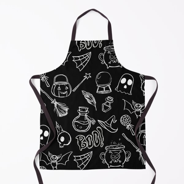 Item preview, Spooky Halloween Set Pattern - Black and White designed and sold by patternjp.