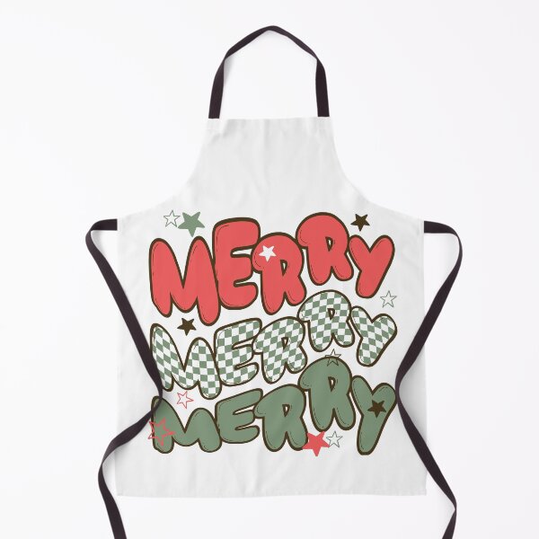 Item preview, Retro Triple Merry red green checker wave Christmas design designed and sold by mnkygirl13.