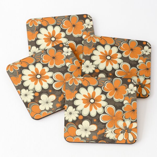 Item preview, Retro Elegance Vibrant Mid Century Floral  designed and sold by MidModMaison.