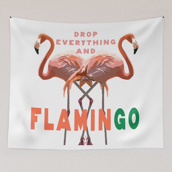 Item preview, Drop Everything And Flamingo designed and sold by LauraWolfArtist.
