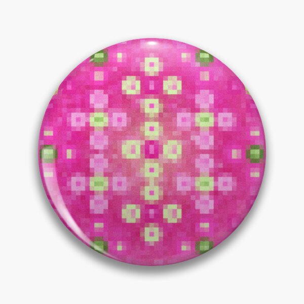 Item preview, Pixelated flowers in pink pop up field ( aesthetic ) designed and sold by KLS01.