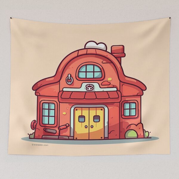 Item preview, Fire station | cute style designed and sold by ComicsFactory.
