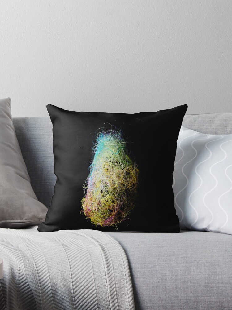 Thumbnail 1 of 4, Pillow, With What is Left - Baltimore Oriole Nest Sculpture designed and sold by ZoraVerona.