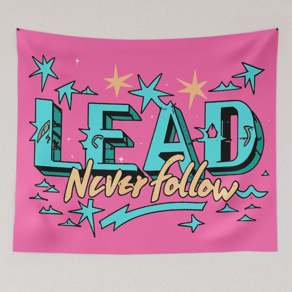 Item preview, lead never follow leaders designed and sold by DrawHandArt.