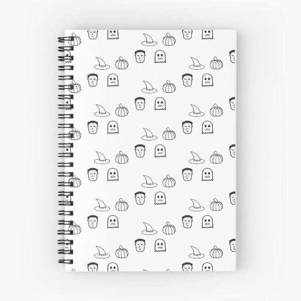 Item preview, Black and White Halloween Pattern designed and sold by blueflame-art.