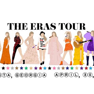 Taylor Swift Eras Tour Las Vegas Night 1 Outfits Poster for Sale by  EmmaRoseee24