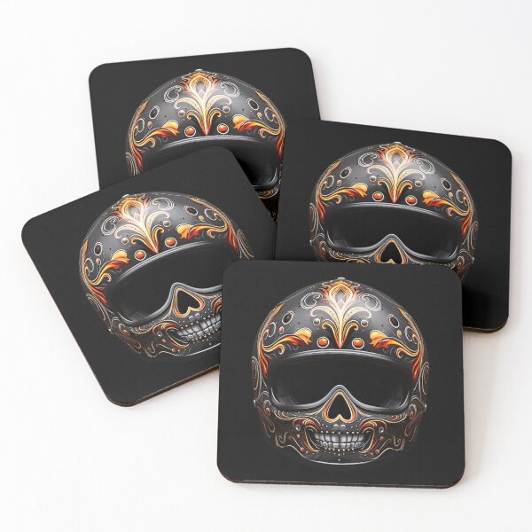 Artikelvorschau, Dia de Los Muertos Helmet entworfen und verkauft von StudioRedKoala.
