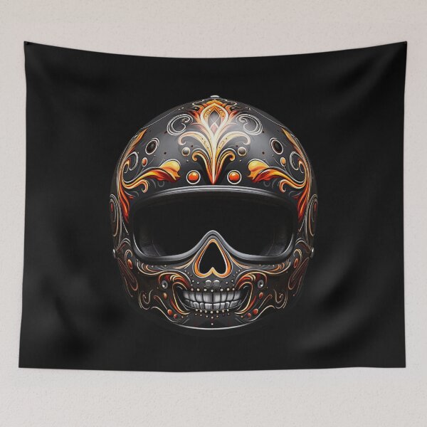 Item preview, Dia de Los Muertos Helmet designed and sold by StudioRedKoala.