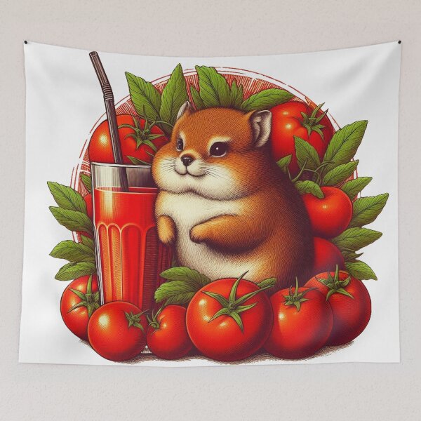 Item preview, Tomato Squattin' Quokka designed and sold by ComputerContent.