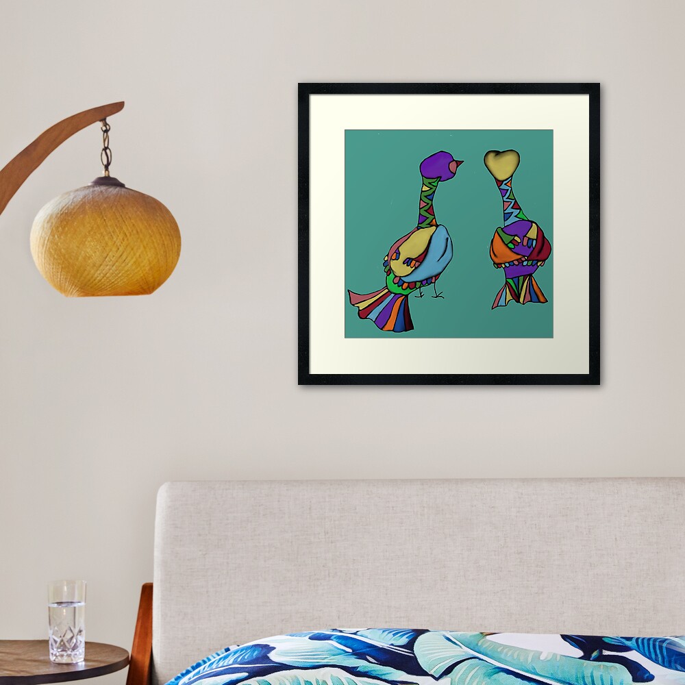 Thinking together Framed Art Print