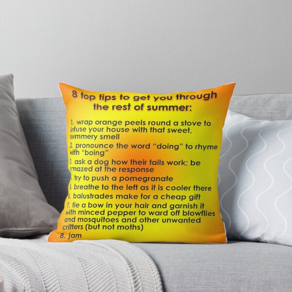 Item preview, TOP TIPS TO GET YOU THROUGH THE REST OF SUMMER designed and sold by benvolchok.