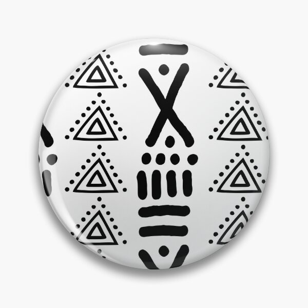 Item preview, White African Mud Cloth Design designed and sold by funkyvibes.