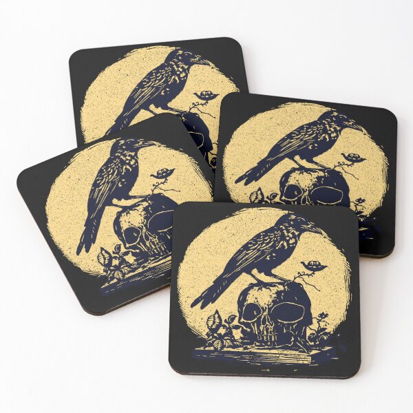 Item preview, Woodcut Crow designed and sold by Texterns.
