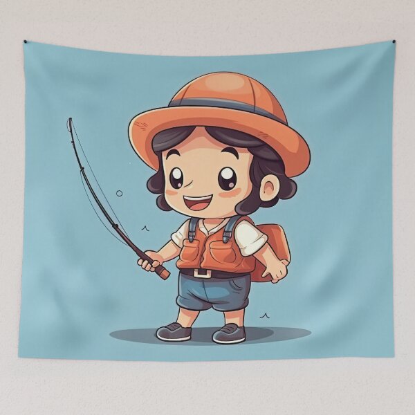 Item preview, Fisherman | cute style designed and sold by ComicsFactory.