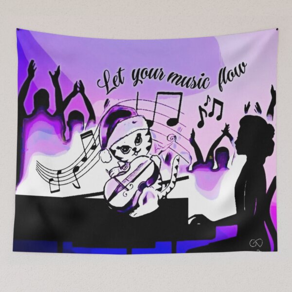 Item preview, Let Your Music Flow designed and sold by gleefulme.