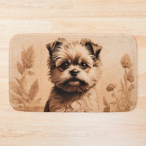 Item preview, Affenpinscher: The Quirky Charm of Wood (Pyro Pets Art - 046) designed and sold by pyropetsart.