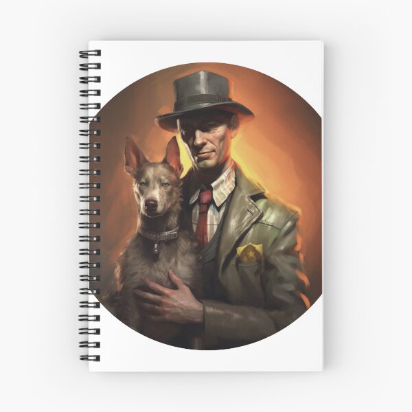 Item preview, Nick Valentine and Dogmeat designed and sold by MendaciousMina.