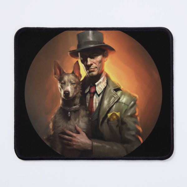 Item preview, Nick Valentine and Dogmeat designed and sold by MendaciousMina.