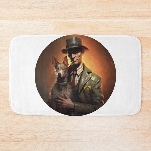 Item preview, Nick Valentine and Dogmeat designed and sold by MendaciousMina.