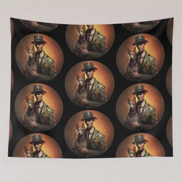 Item preview, Nick Valentine and Dogmeat designed and sold by MendaciousMina.