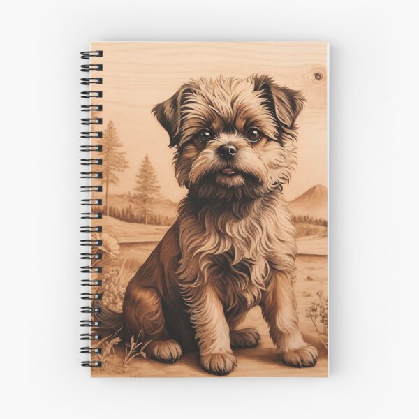 Item preview, Affenpinscher: The Quirky Charm of Wood (Pyro Pets Art - 047) designed and sold by pyropetsart.