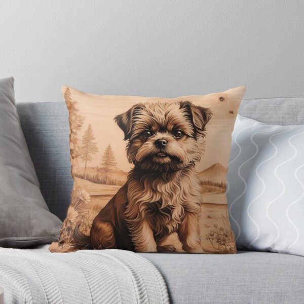 Item preview, Affenpinscher: The Quirky Charm of Wood (Pyro Pets Art - 047) designed and sold by pyropetsart.