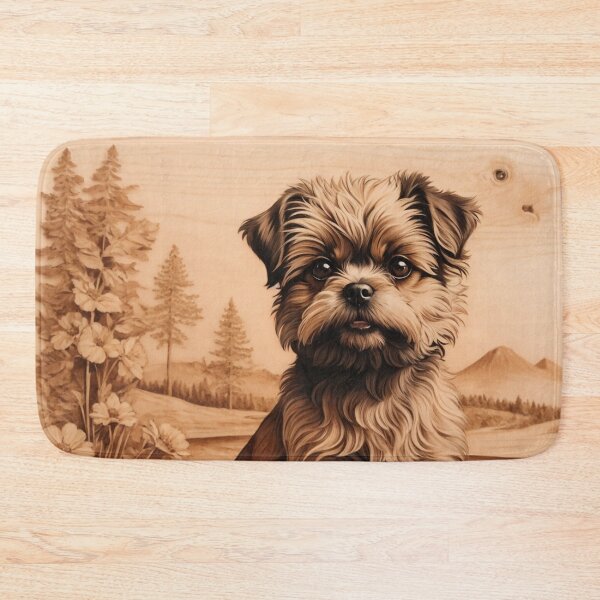 Item preview, Affenpinscher: The Quirky Charm of Wood (Pyro Pets Art - 047) designed and sold by pyropetsart.