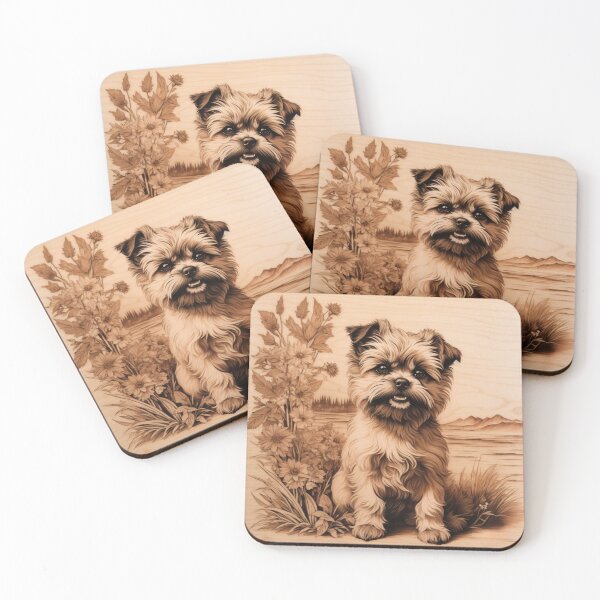 Item preview, Affenpinscher: The Quirky Charm of Wood (Pyro Pets Art - 048) designed and sold by pyropetsart.