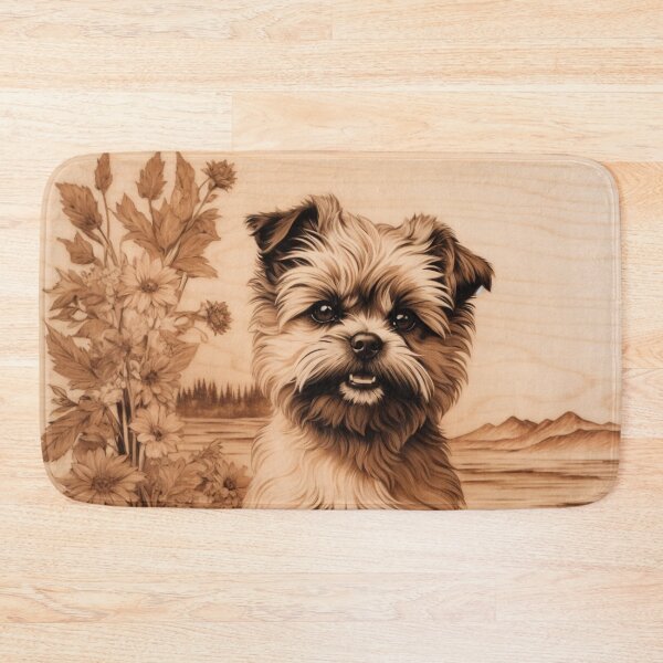 Item preview, Affenpinscher: The Quirky Charm of Wood (Pyro Pets Art - 048) designed and sold by pyropetsart.